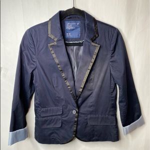 American Eagle Outfitters Navy Boyfriend Jacket
